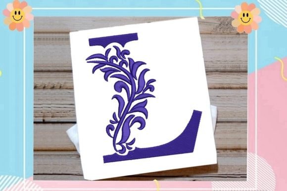 Beautiful Monogram Letter L Review for Apparel Projects
