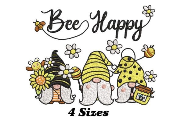 Bee Happy Gnome Christmas Embroidery Review
