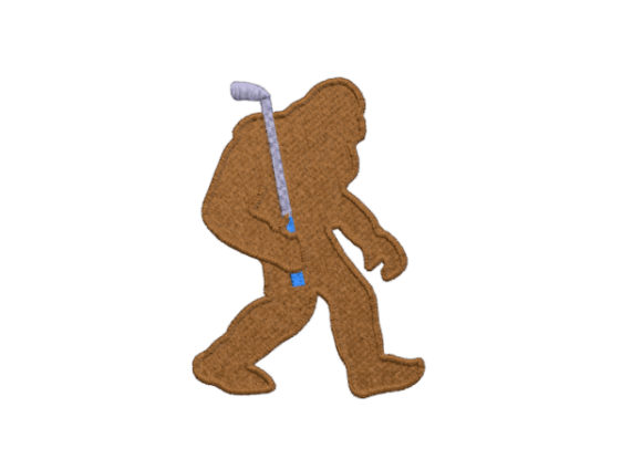 Bigfoot with Golf Club Embroidery Review