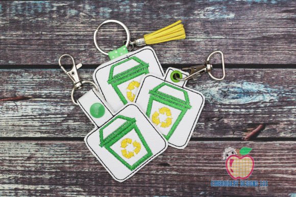 Dumpster Diver ITH Snaptab Keyfob Design
