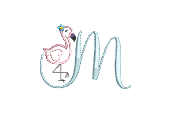 Flamingo Alphabet M Embroidery Design Review