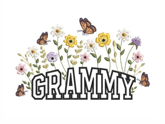 Floral Grammy Embroidery Design Review