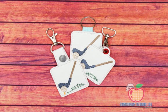 Golf Club ITH Key Fob Embroidery Design Review