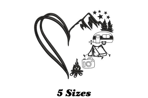 Heart Camping Embroidery Review for Small Business Merch