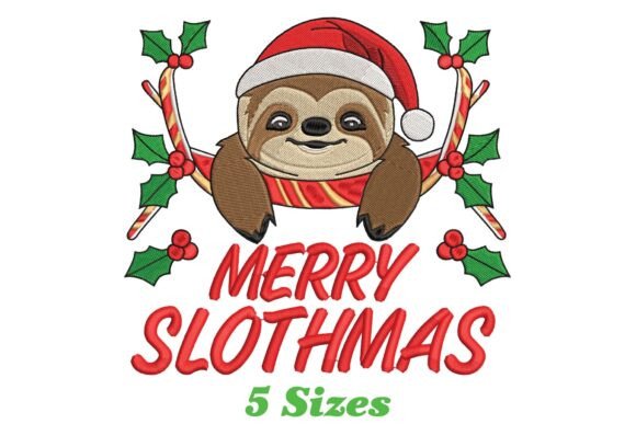 Merry Slothmas Embroidery Review