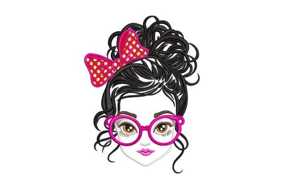 Messy Bun Girl Embroidery Review