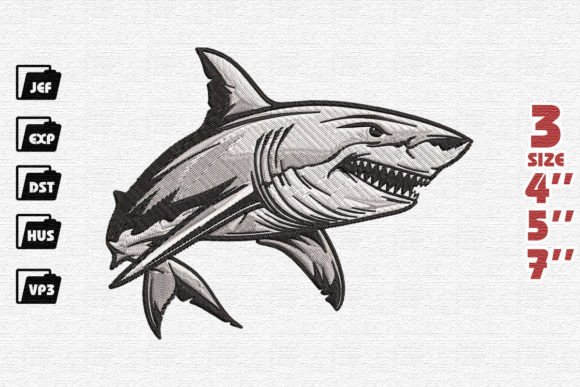 Shark Mascot Embroidery Review