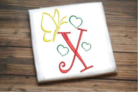 X Letter Love Butterfly Monogram Review